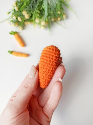 Little carrot, amigurumi food pattern