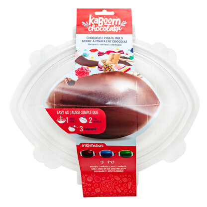 Kaboom Chocolaka Large Foodball Chocolate Pinata Mold -  Football