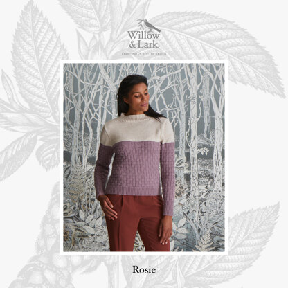 "Rosie Fitted Roll Neck" - Jumper Knitting Pattern For Women in Willow & Lark Ramble by Willow & Lark