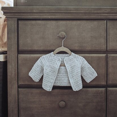 Baby Cardigan in Lion Brand Touch Of Linen - M20048 TY - Downloadable PDF