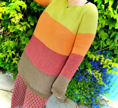 amachi. 19AW Sunset Pattern Knit size5 | nate-hospital.com