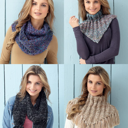 Snoods and Scarf in Hayfield Ripple Super Chunky - 7201 - Downloadable PDF