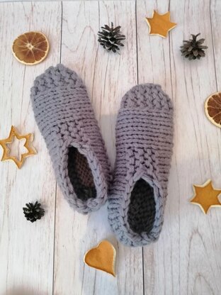 Merino wool slippers