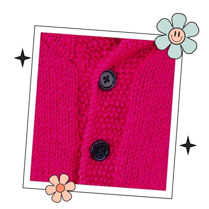 Snippety Monster Hooded Cardigan