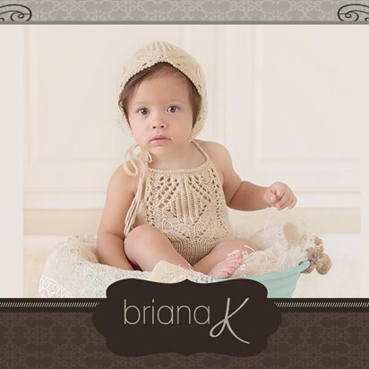 Tulip Bonnet Sitter Size - knitting pattern
