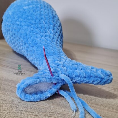 Wesley the Whale - UK Terminology - Amigurumi