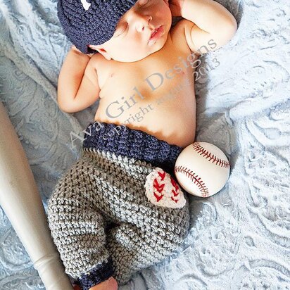 Baby Baseball Cap Pants Set - Billy Baseball Set