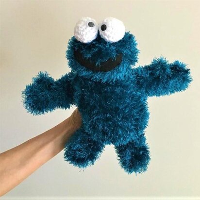 Crochet hairy monster plushie