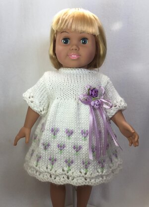 Choose-A-Skirt Easter Dresses, Knitting Patterns for 18 inch Dolls - Immediate Download - PDF - Fits American Girl Dolls