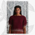 "Florence Frill Short Sleeve Jumper" - Sweater Knitting Pattern For Women in Willow & Lark Poetry by Willow & Lark