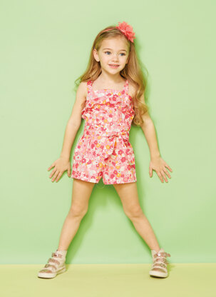 Butterick Children's Romper, Jumpsuit and Sash B6907 - Paper Pattern, Size XXS-XS-S-M-L