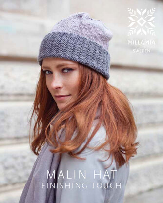 "Malin Hat" - Hat Knitting Pattern in MillaMia Naturally Soft Aran
