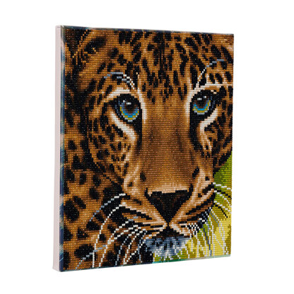 Crystal Art Leopard, 30x30cm Diamond Painting Kit