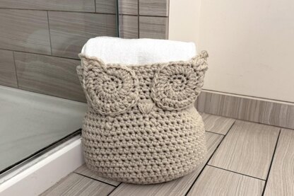 Owl Basket (Crochet Bulky Version)