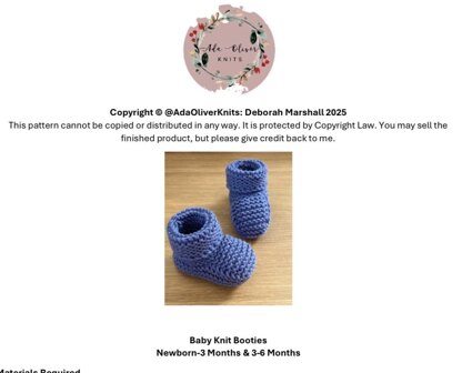 Baby Knit Booties