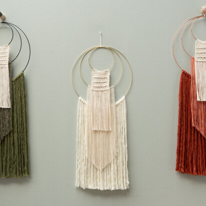 Three is a Charm Wallhanging in Yarn and Colors Epic, Charming & Urban - YAC100039 - Downloadable PDF