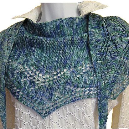 Ocean City Shawlette - knitting pattern