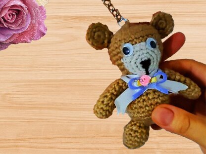 Crochet Bear keychain