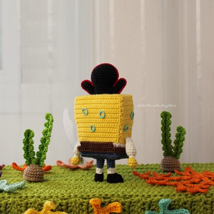 SpongeBob - Chibi Pirate Doll Amigurumi Pattern (PDF)