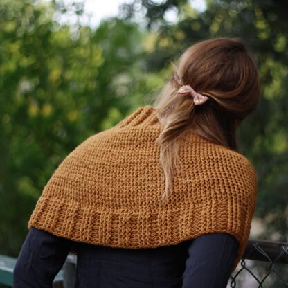 Cabled Crochet Poncho