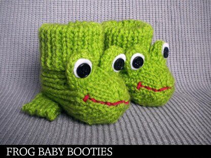 Frog Baby Booties