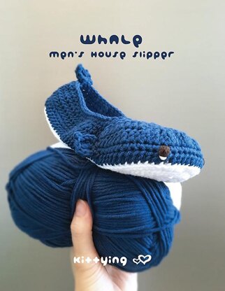 Whale Men’s House Slipper