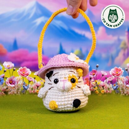 Calico Cat Lip Balm Keychain