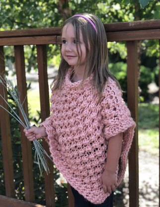 Peach poncho