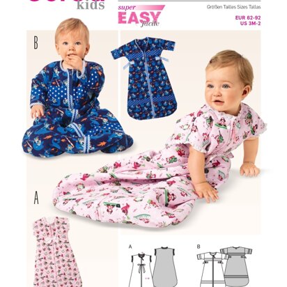 Burda B9382 Babies' Sleeping Bag Sewing Pattern