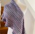 Frilled rainbow shawl