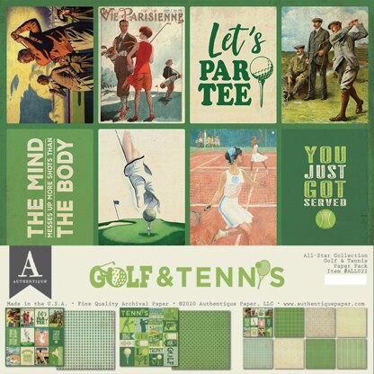 Authentique Paper Authentique All-Star Paper Pack - Golf & Tennis