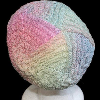 Braided Swirl Tam - knitting pattern