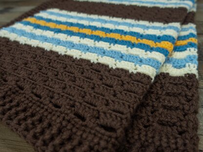 That's So 70's Boxed Block Stitch Crochet Blanket