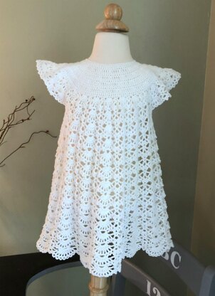 Toddler Crocheted Dress with Slip Printable