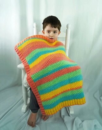 Stroller Blanket in Cascade Anthem Rondo - W801 - Downloadable PDF