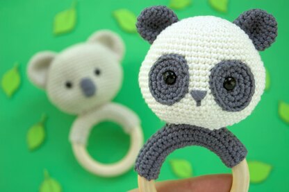 Koala & Panda Baby Rattles