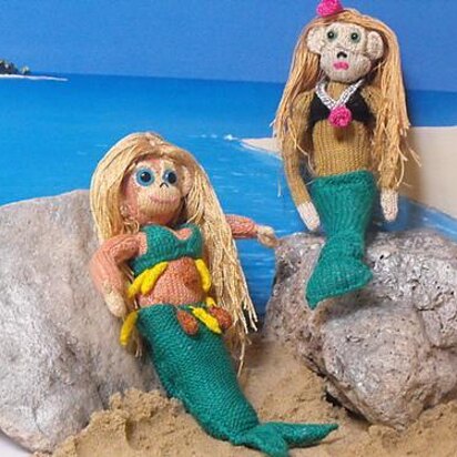 MIRANDA AND MARINA THE MERMONKEY TWINS - knitting pattern