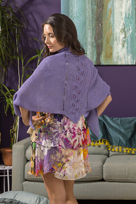 Glider Shawl in Universal Yarn Finn - Downloadable PDF