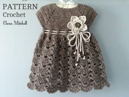 PATTERN Crochet Baby Dress Knitting Baby Bloomers