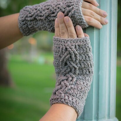 Cable Stitch Wrist Warmers