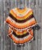 Sunflower Crochet Poncho Unbalanced Asymmetric