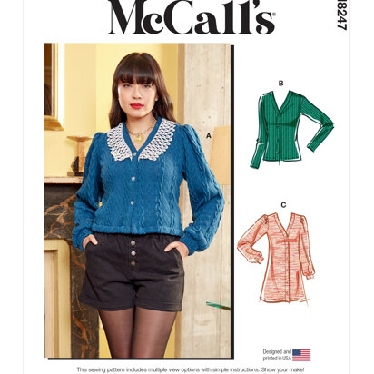 McCall's Misses' Cardigan M8247 - Paper Pattern, Size XS-S-M-L-XL-XXL