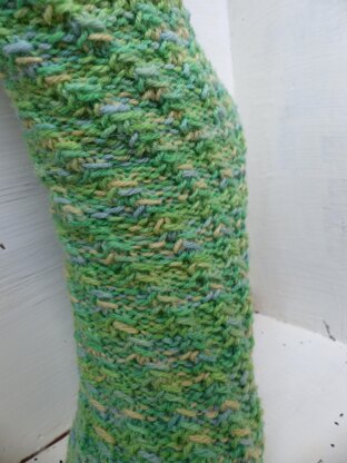 Spiralsocken Schlingenmuster