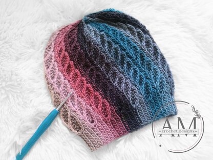 BEATRICE knit look beanie