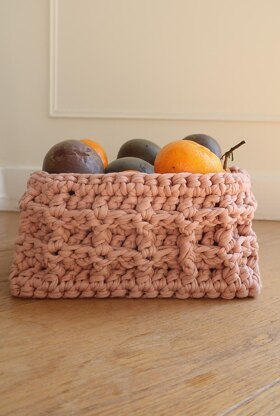 Waffle Stitch Basket