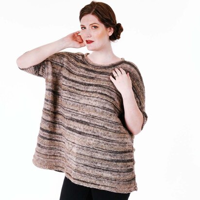 Trendsetter Yarns 6100D Tiger & Icon - Striped Wide Pullover PDF