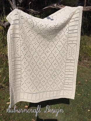 Mosaic Filet Lap Blanket