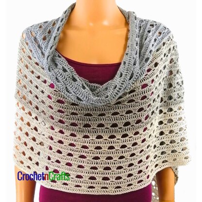 Simple Lace Crochet Summer Wrap Pattern