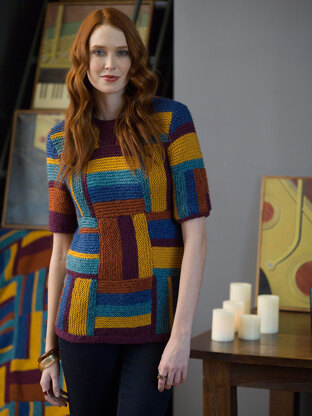 Modular Pullover in Lion Brand Heartland - L30250