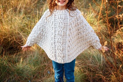 Starlette Cable Crochet Poncho